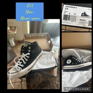 Converse Black and White High-Tops